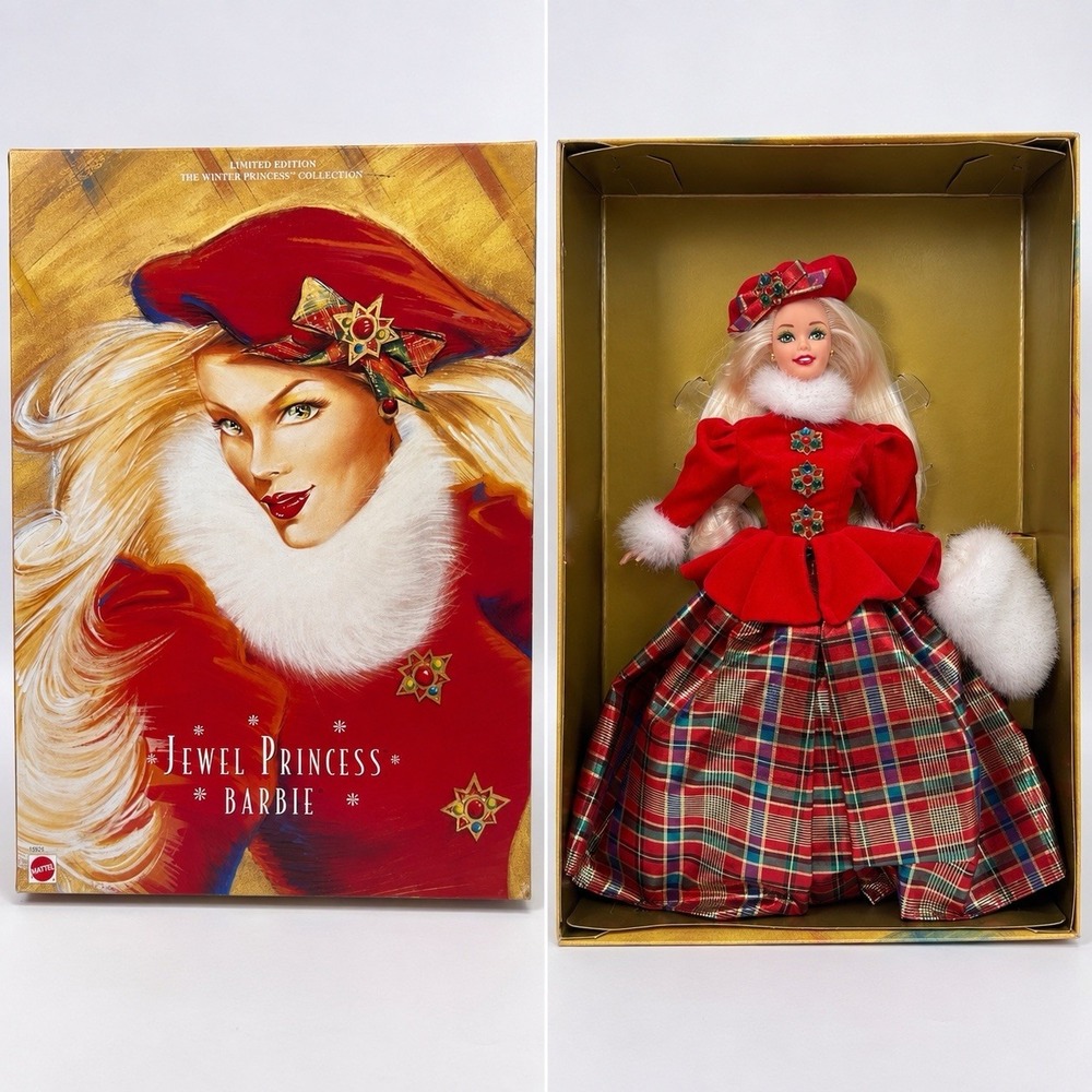 1996 Jewel Princess Barbie #15826 Winter Princess Limited Edition NRFB Mattel
